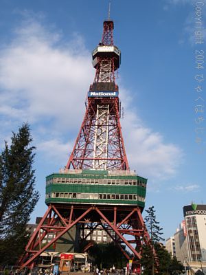 酷評していますが、あれ以来、やはり展望台には登ってません。でも、シンボルであることは間違いないですね。(2004年9月撮影)